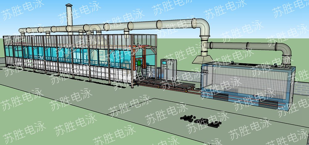 全自動龍門式封閉式電泳涂裝流水線